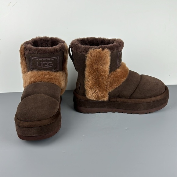 UGG Brown and Tan Winter Boots - Picture 4 of 10